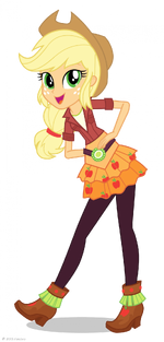 Friendship Games Applejack School Spirit artwork