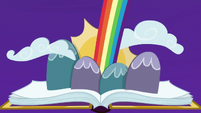 Friendship journal opens to bright rainbow S7E14