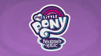 Logo with different color scheme on purple backdrop.