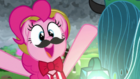 Pinkie Pie appears as a carnival barker S9E25