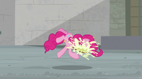 Pinkie stumbles with pie in her face S9E14
