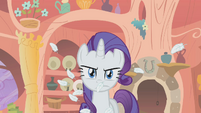 Rarity mad after being hit with pillow S1E8