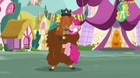 Now she knows how her friends feel when she hugs them.