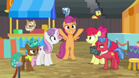 Scootaloo excited about the showcase S9E22