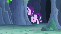 Starlight Changeling runs around the corner S7E1