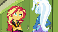 Sunset Shimmer confronting Trixie EGFF