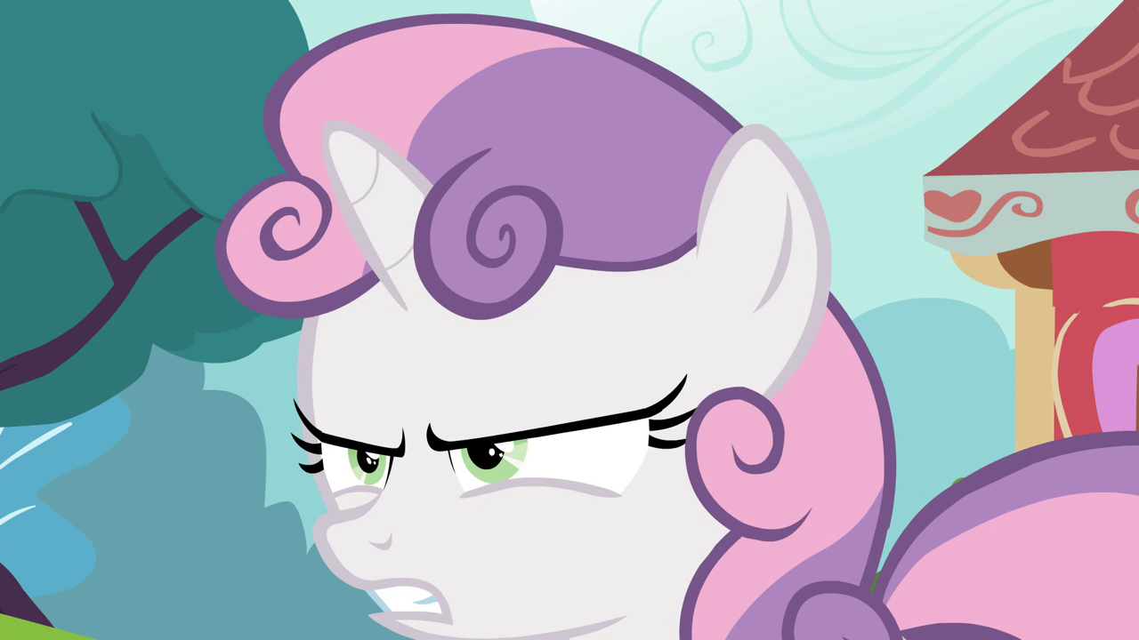 Sweetie Belle Thinking