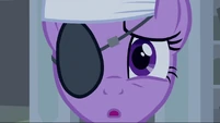 Twilight wearing an eye patch and headband S2E20