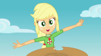 Applejack flings her hat like a frisbee EGDS20