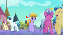 Crystal Ponies having fun at the Faire S3E01