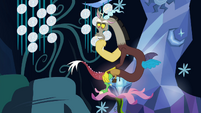Discord sitting on the chest S4E25