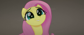 Fluttershy smiling at the Storm Guard MLPTM