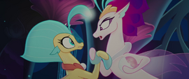 Queen Novo yelling at Princess Skystar MLPTM