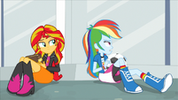 Rainbow Dash "she's not coming" EG2