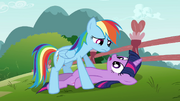 Rainbow Dash over Twilight S3E5