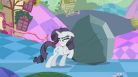 Rarity pushing Tom S2E2