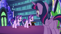 Starlight and her duplicate speak in unison S6E21