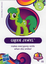 English monolingual version of mystery pack wave 10, card 5 of 24: Green Jewel