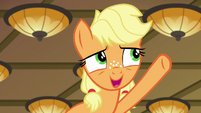 Young Applejack "up a bunch more stairs" S6E23