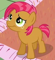 Babs Seed looking anxiously at her initiation S3E4