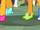Cheese wearing squeaky shoes and socks S4E12.png