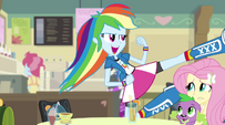 Rainbow Dash flying kick EG2