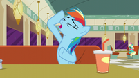 Rainbow Dash imitating Rarity S6E9