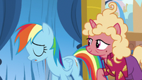 Rainbow Dash sighing in disappointment S8E5