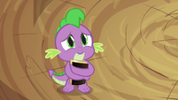 Spike hugging Star Swirl's spell book S03E13