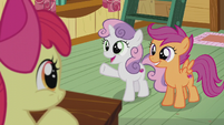 Sweetie Belle "can't wait to see who we're gonna help next!" S5E18