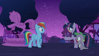 Zombie Twilight and Spike approach Rainbow S6E15