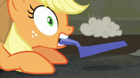 Applejack startled by the music S6E9