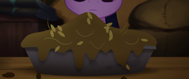 Bowl of slop in front of Twilight Sparkle MLPTM