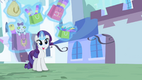 Rarity being fabulously cute.