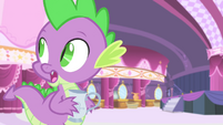 Spike calling Rarity S4E13