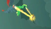 Torch and green dragon breathing fire on Flash Magnus S7E16.png (653 KB)