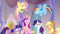 Twilight, Cadance, and friends surprised S03E12