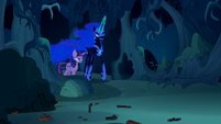 Twilight walking with Nightmare Moon S5E26