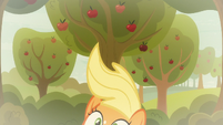 Young Applejack falling downward S9E10