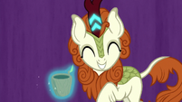 Autumn Blaze looking joyful S8E23