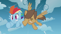 Hoops bumping into Rainbow Dash S5E25