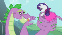 Spike doesn't want to listen to Rarity S2E10