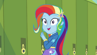 Trixie with rainbow-dyed hair EGDS12b