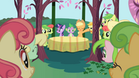 Applejack about to introduce the Apple Family S1E01