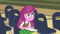 Cheerilee listening to Fluttershy CYOE2b