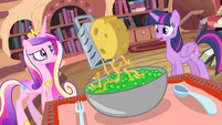 Cheese being grated S4E11