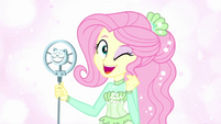 Fluttershy winking at the fourth wall EGDS26