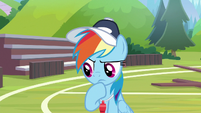 Rainbow Dash in deep thought S9E15