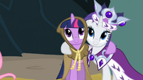 Rarity enjoying Twi company S2E11