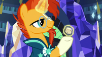 Sunburst magically rolling the game die S7E24